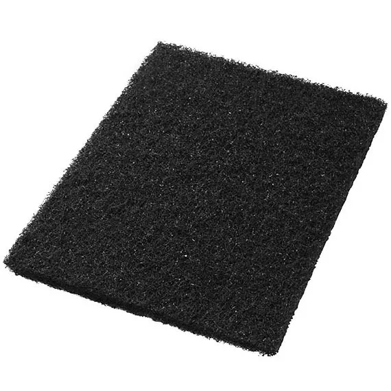 14 " x 20 " Black Stripping Floor Pads - 5 Pack