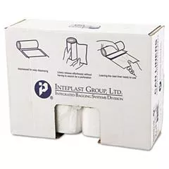 High-Density Can Liner, 38 x 60, 60-Gallon, 17 Micron, Clear, 25/Roll