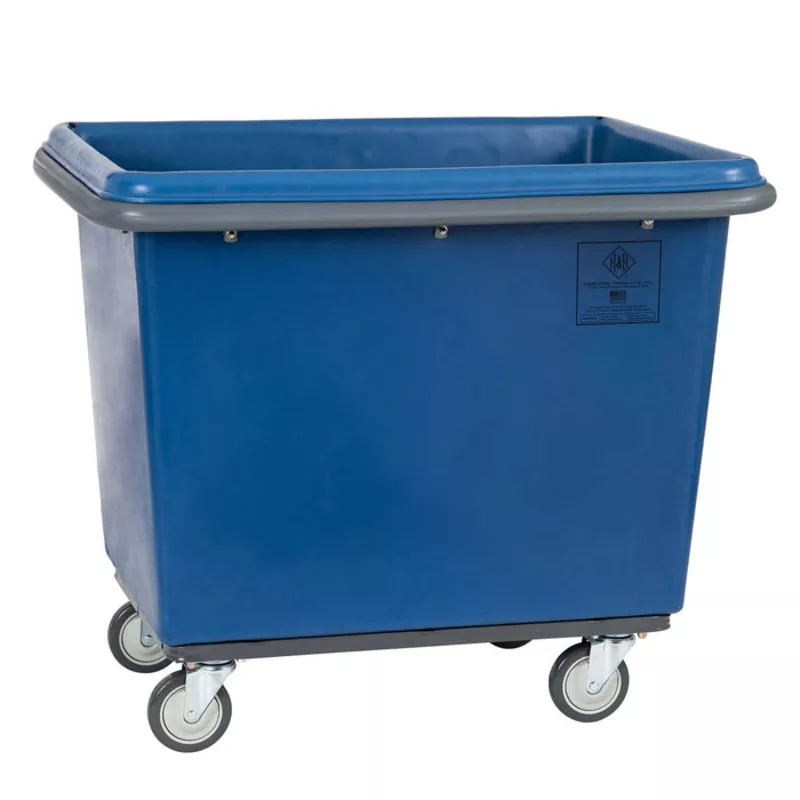 Poly Laundry Bumper Truck - 6 Bushel