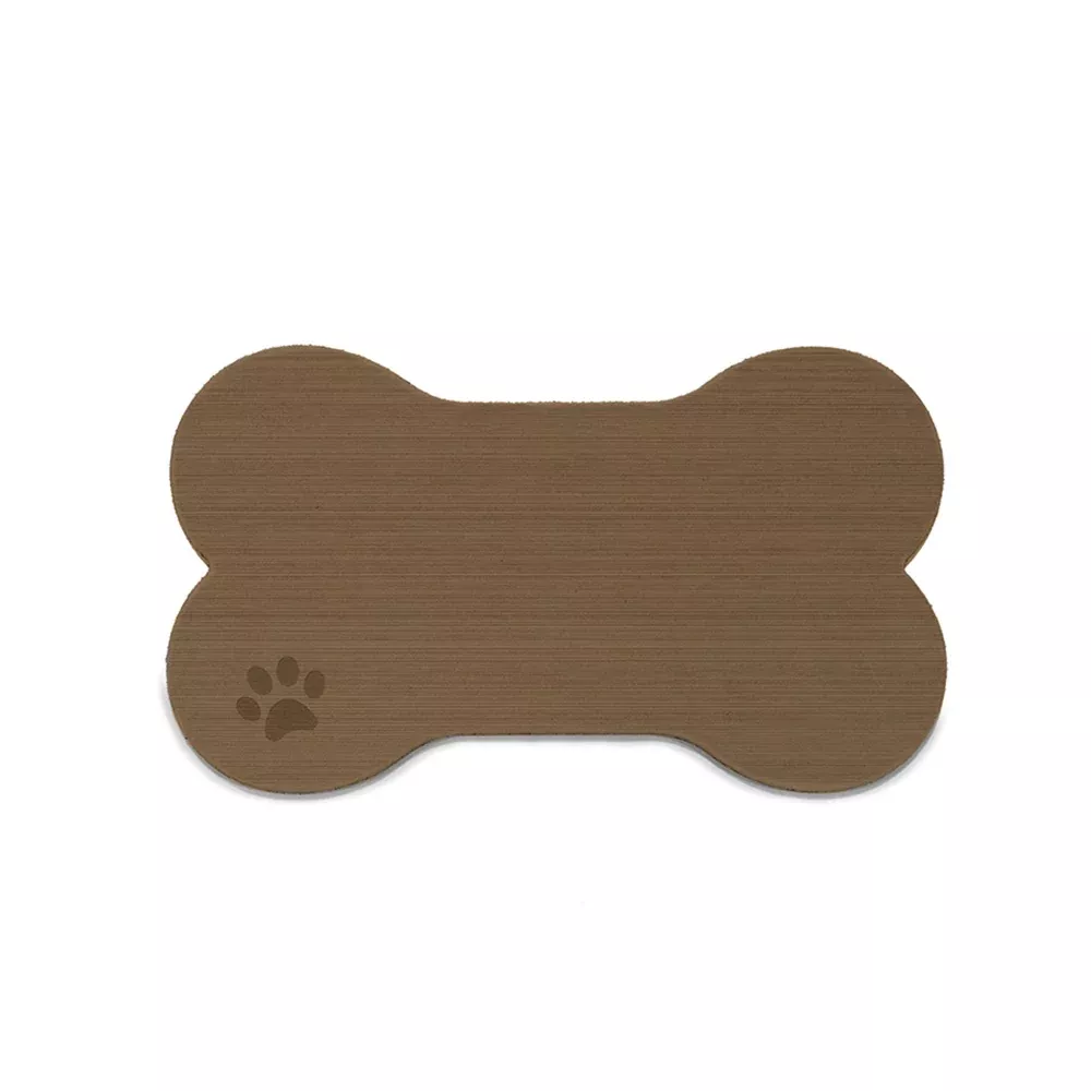 SeaDek Dog Bowl Mat - Cappuccino/Black - Medium - 12.5