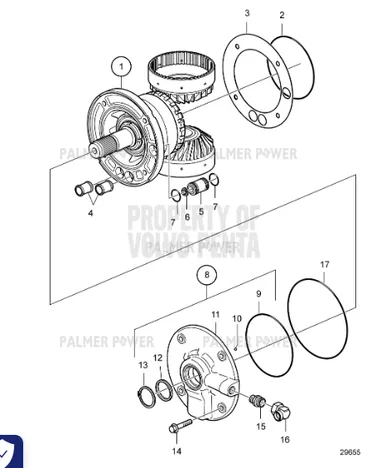VOLVO PENTA 3884686 Shim